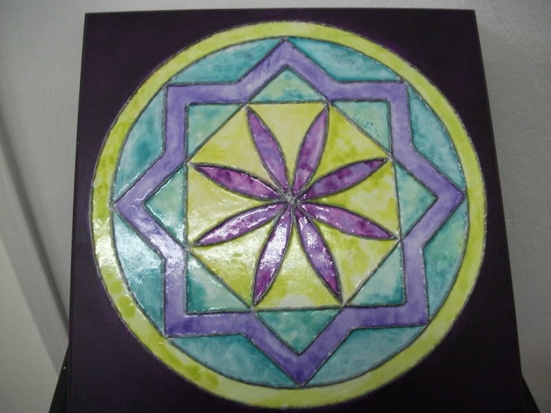 Caja Bordo con Mandala
